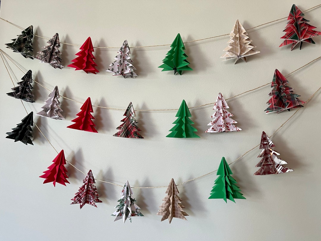 Mini Christmas Tree Garland Etsy