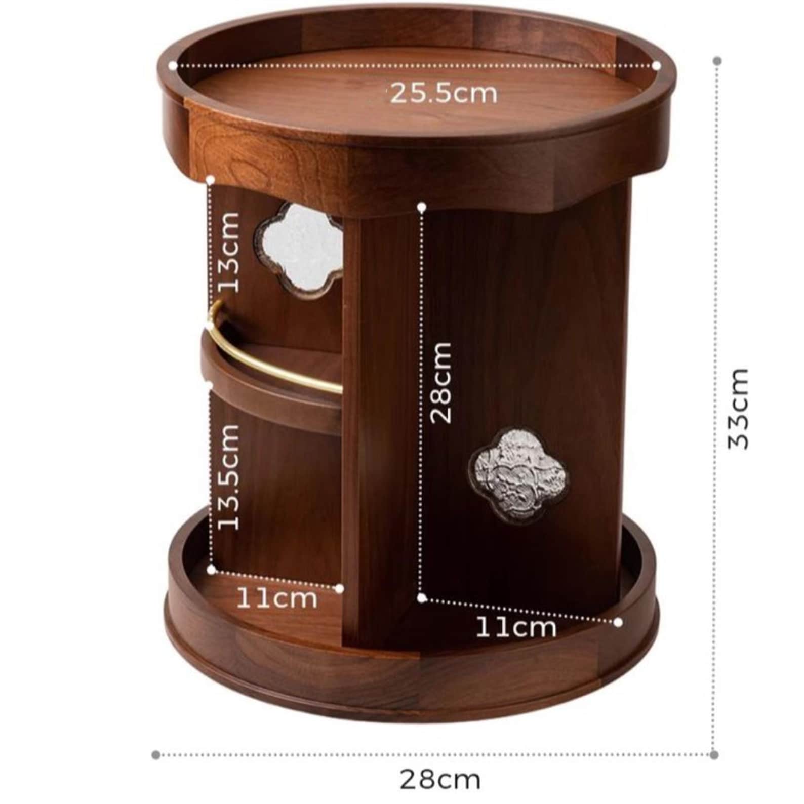 Circle Storage Rack Rotating Wooden Circle Storage Rack,women Cosmetics Makeup Organizers ...
