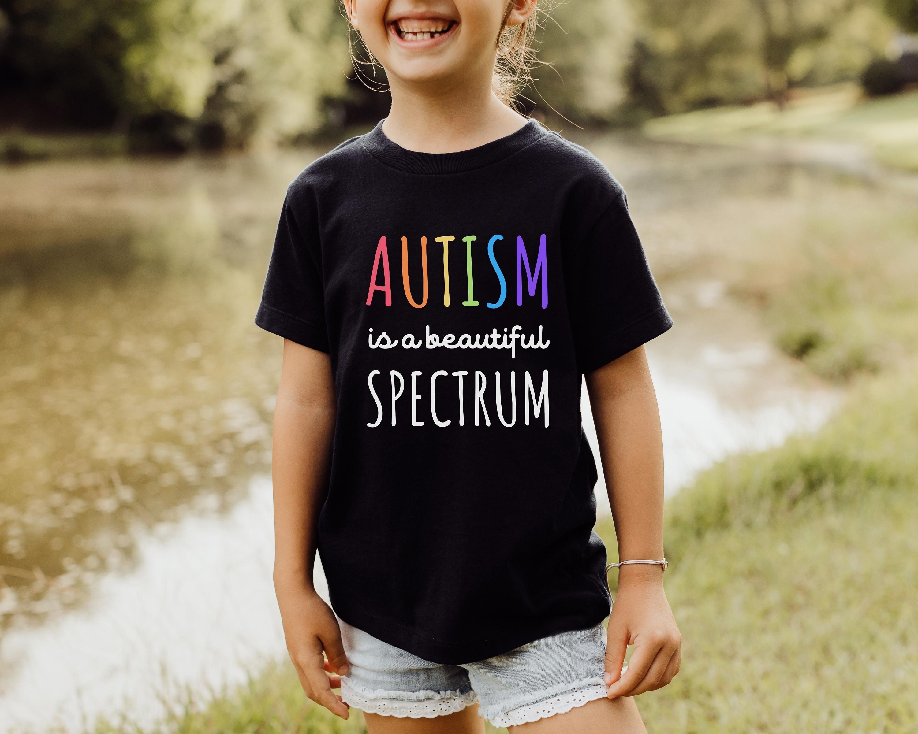 is a Beautiful Spectrum Kids Shirt Shirt for Autistic - Etsy