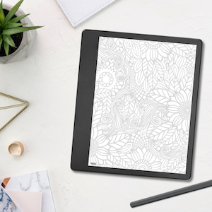 Kindle Scribe Mindful Tracing Book: Abstract Patterns (PDF)