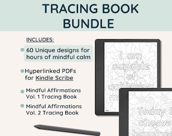 Kindle Scribe Mindfulness Tracing Book: Affirmations (PDF Download)