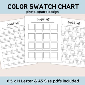 alcohol marker printable swatch page, marker swatch template, blank color chart for markers, alcohol marker swatch, blank color swatch chart