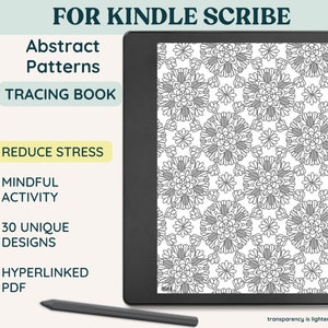 Kindle Scribe Mindfulness Tracing Book: Abstract Patterns (PDF)