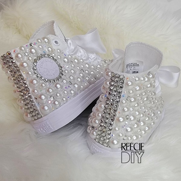 Kids Hi-Top Bling Converse - Any Theme