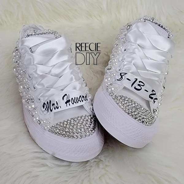 Low-Top Bling Converse - Wedding, Prom, Birthday