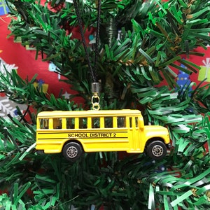 School Bus - Christmas Ornament - FREE Shipping!