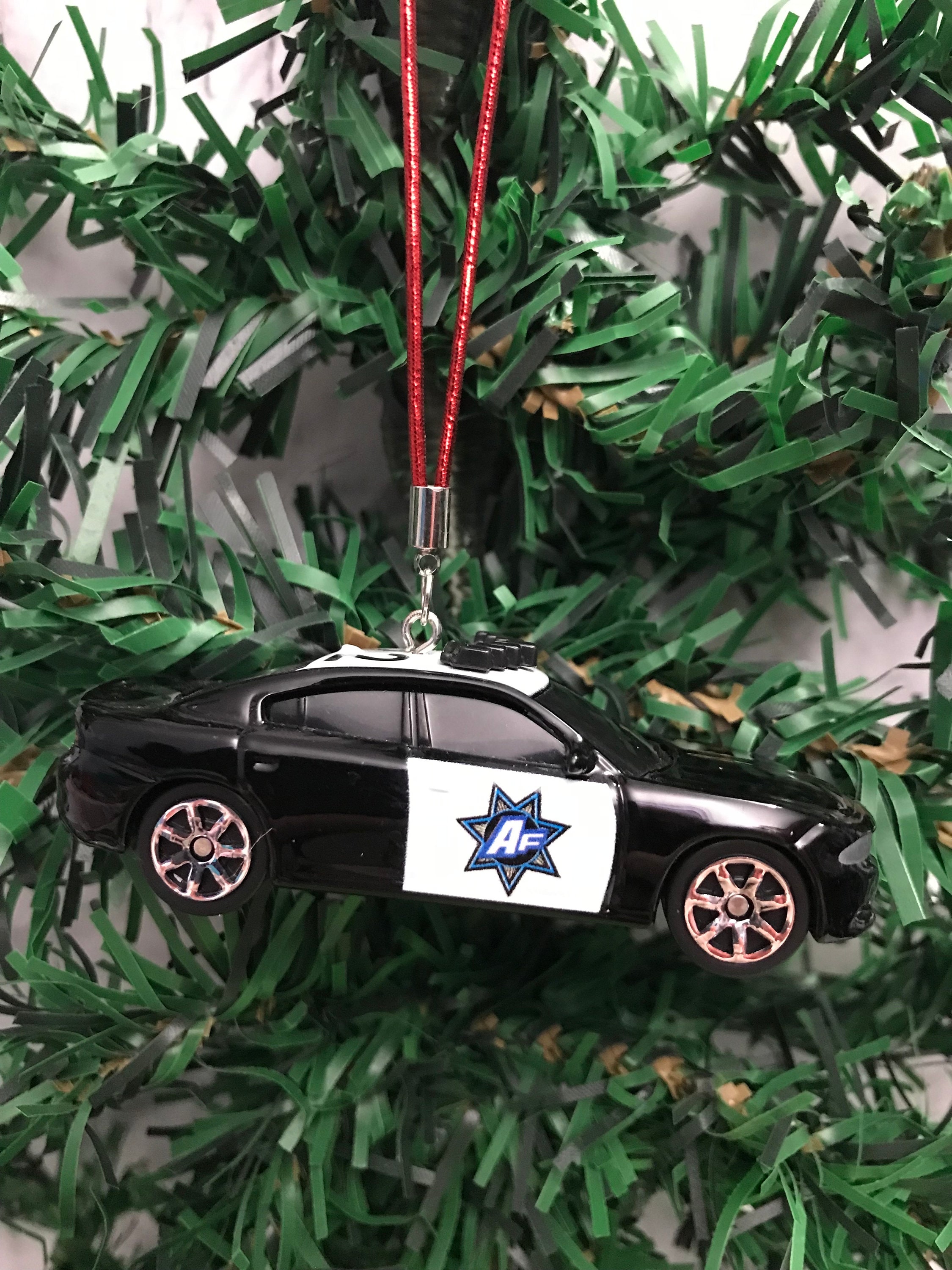 Police Car Christmas Ornament 