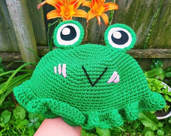 Sombrero De Pescador Froggy De Ganchillo