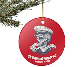 SS Edmund Fitzgerald Ornament | Ceramic