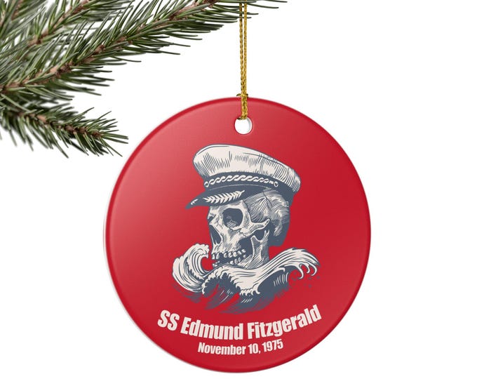 SS Edmund Fitzgerald Ornament | Ceramic