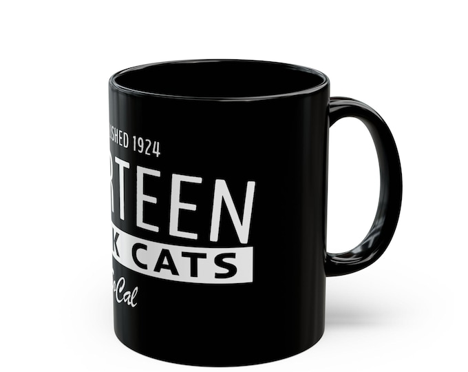 13 Black Cats | Black Coffee Cup