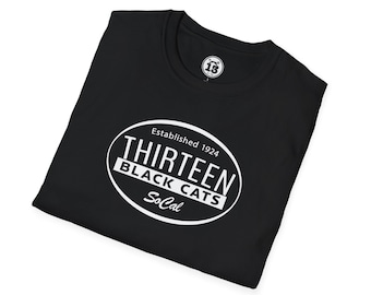 13 Black Cats Oval | Softstyle