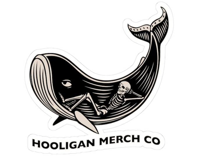 Hooligan Whale | Kiss-Cut Vinyl Sticker