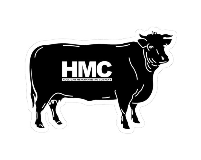 HMC Black Cow | Kiss-Cut Vinyl Sticker