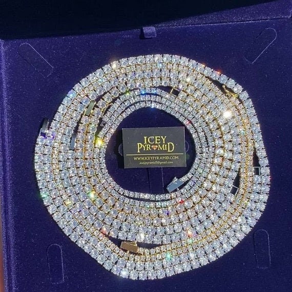 Globe World Crown Bail Iced Out Diamond Pendant Necklace Iced Out