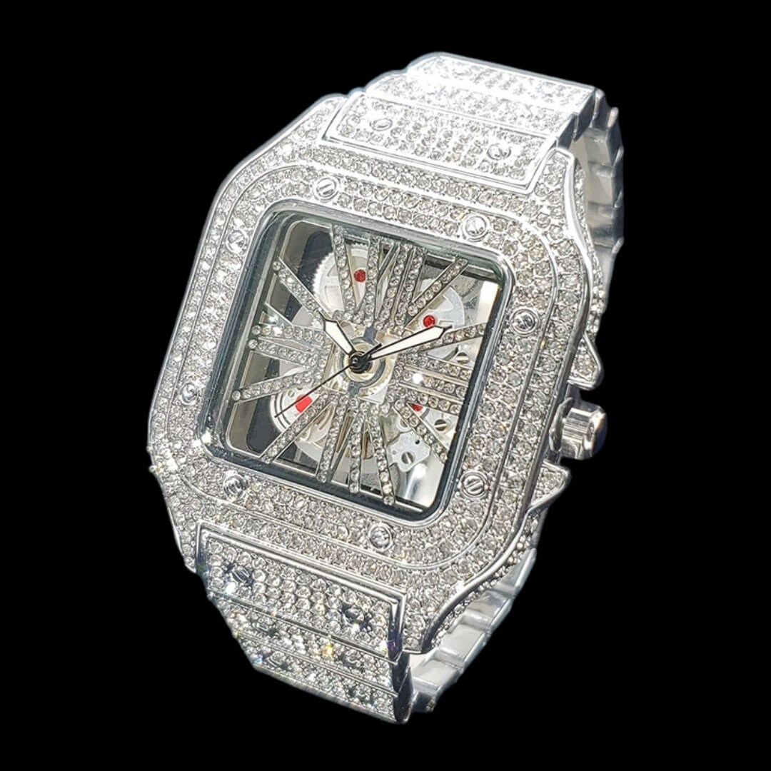 NEW Skeleton Edition Iced Out Luxury Designer Watch - Etsy