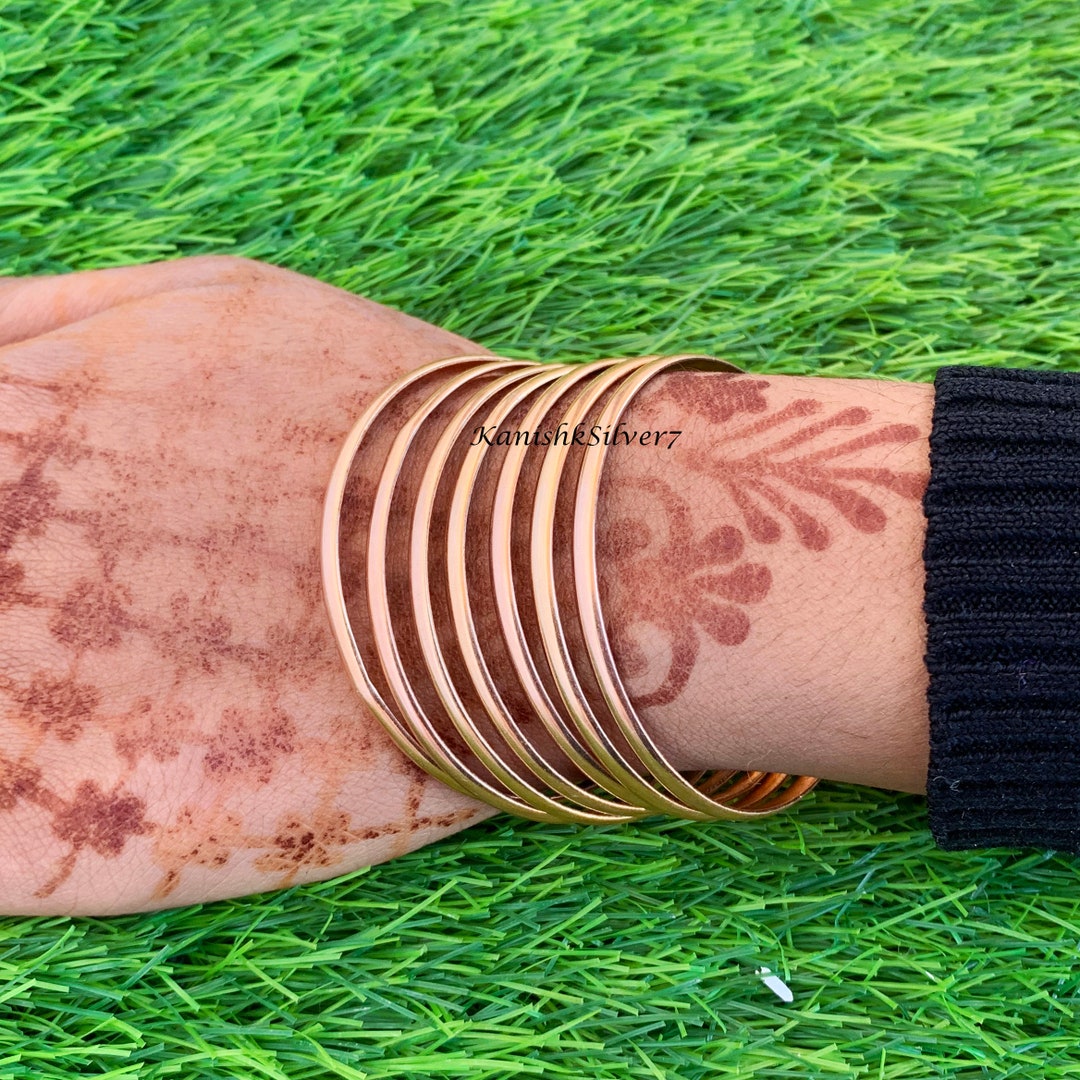 Rose Gold Bangle Fascinated Bangles Meditation Bangles Etsy