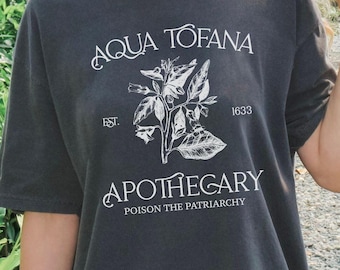 Aqua Tofana Comfort Colors Tee, Feminist Shirt, Reproductive Rights, Oversize Womens Tee