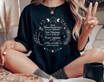 Practical Magic, Salt Rosemary Lavender Love, Halloween Tshirt, Magic Spell Shirt, Witch Shirt