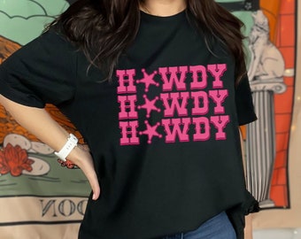 Howdy T-Shirt, Cowgirl Shirt, Country Girl Shirt, Howdy Shirt, Western Rodeo Tee