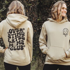 Overstimulated Moms Club Sweatshirt, Overstimulated Moms Shirt, Cute Shirt for Mom, Moms Club, Moms Sweatshirt, Trendy Mothers Day Gift