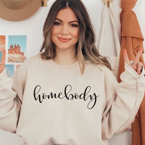 Homebody Sweatshirt, Introvert Crewneck Sweatshirt