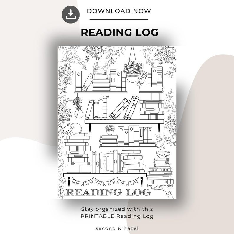 2026 Books Read Printable, Reading Tracker, Bookshelf Printable, Book ...
