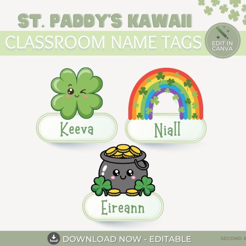 St Patrick Day Name Craft - Etsy