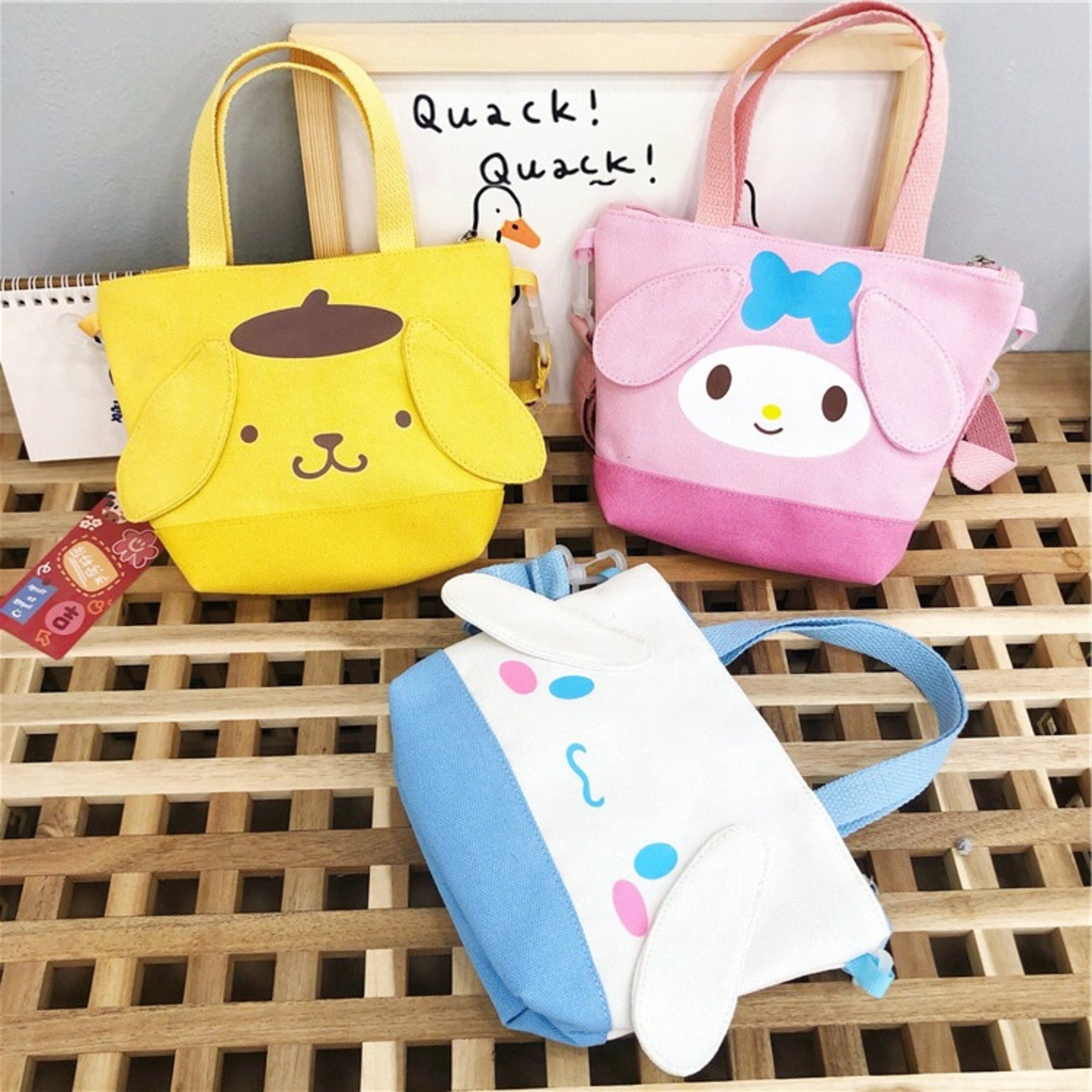 Sanrio Hello Kitty Shoulder Bag Kawaii Kt Cat Japan and South Korea Girls  Crossbody Bags Cell Phone Bag Parent Child Package