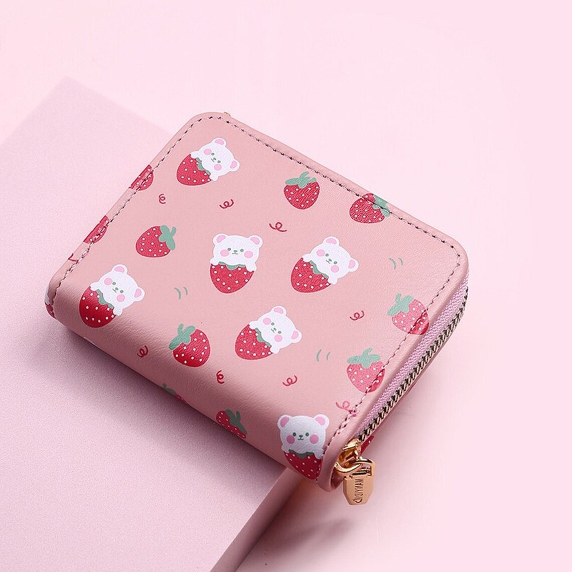 Kawaii Strawberry Wallet Ita Wallet Kawaii Strawberry Cute Etsy