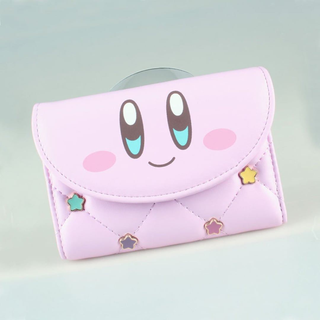 Kirby Wallet Kirby Card Holder Wallet Cute Wallet Anime ID Etsy