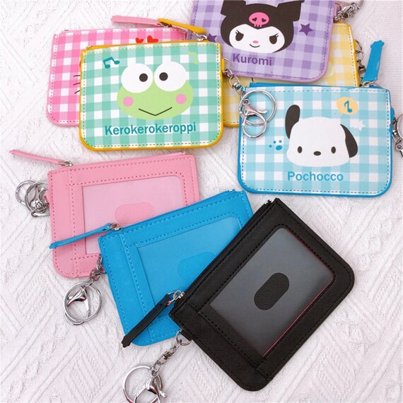 Sanrio Short Wallet For Women Cute Kuromi Hello Kitty MyMelody PU