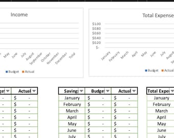 Budget Spreadsheet, Balance to Bank Numbers