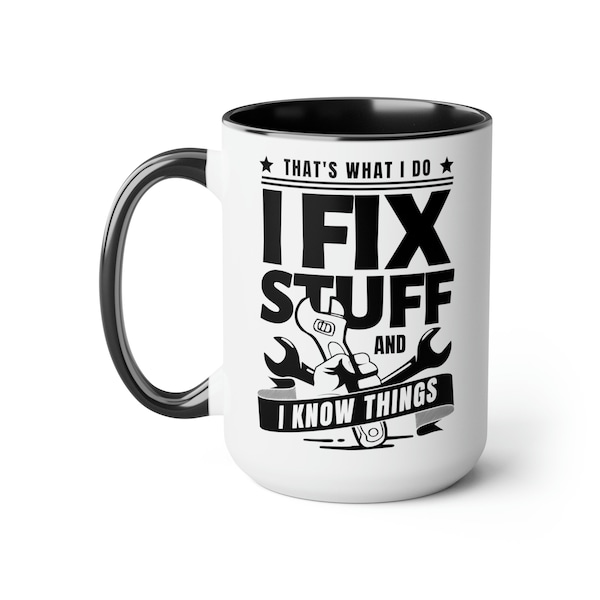 Handyman Mug, Gift for Handyman, Maintenance Man Mug, Gift for Diyer, Diy Mug, Mug for a Fixer