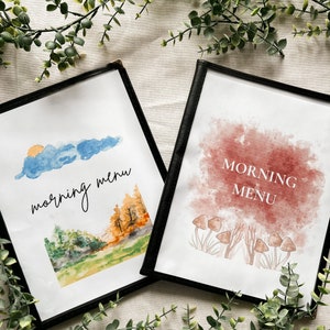Simple Morning Menu Set | Morning Time Digital Prints | Homeschooling | Charlotte Mason | Circle Time | Calendar, Affirmations, Weather +