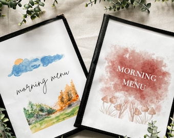 Simple Morning Menu Set | Morning Time Digital Prints | Homeschooling | Charlotte Mason | Circle Time | Calendar, Affirmations, Weather +