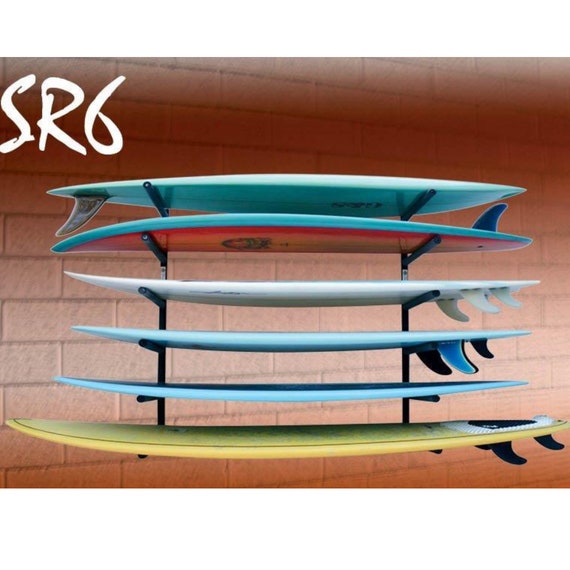 Surfboard Rack (SR6): Steel 6-level Surfboard Storage