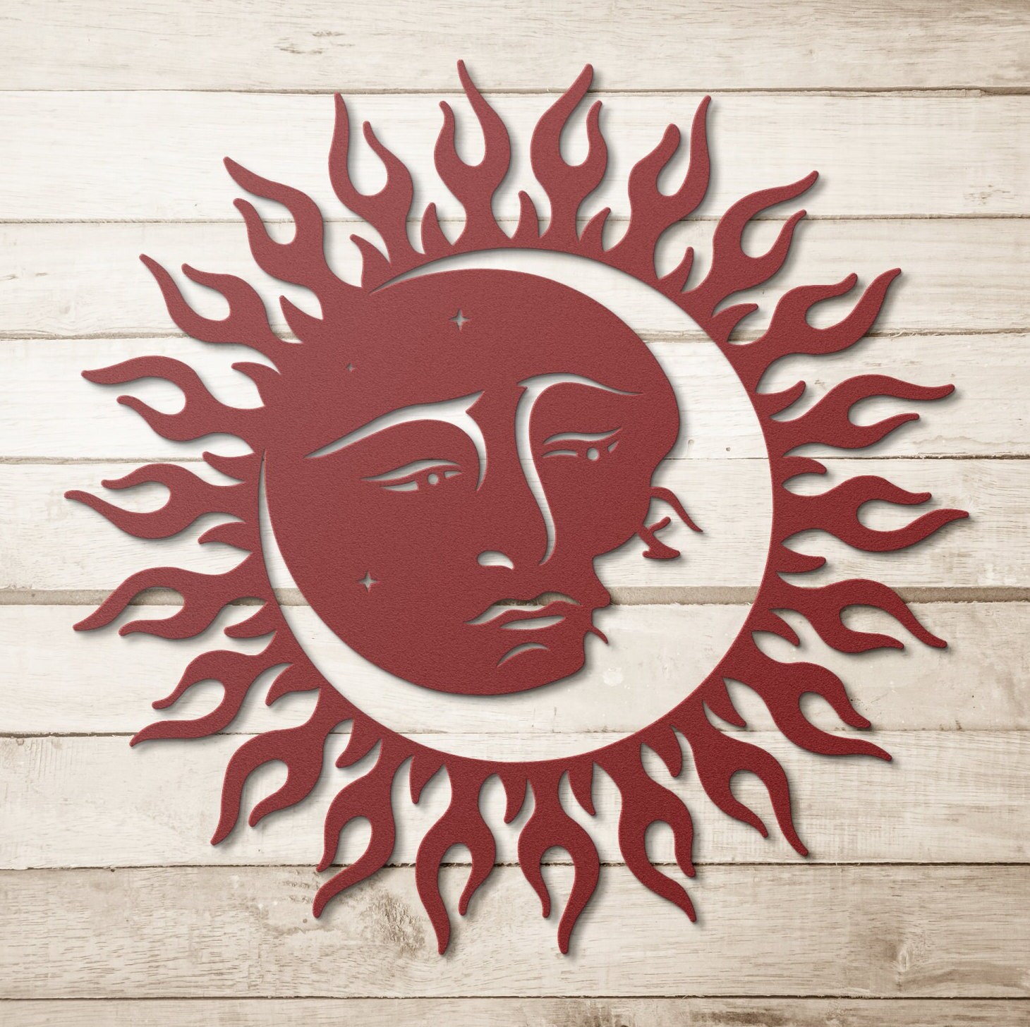 Moon Metal Wall Art Sun Art Metal Wall Decor Metal Moon Etsy Canada