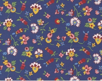 Picture Perfect Navy American Jane 21803 18 Moda Bolt Fabric