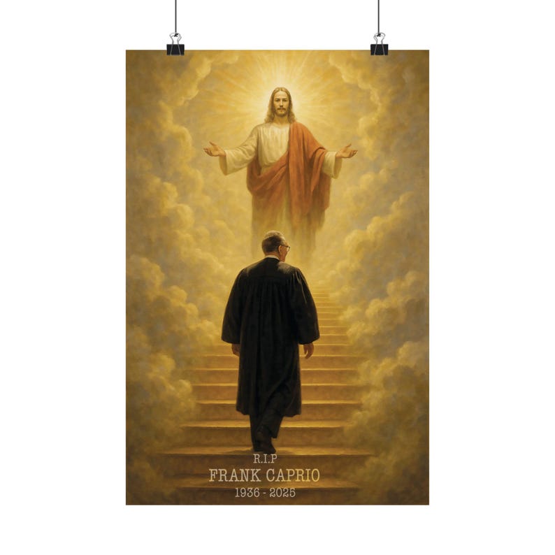 RIP Judge Frank Caprio Memorial Wall Art, Gift for Lawyers, Gift for ...