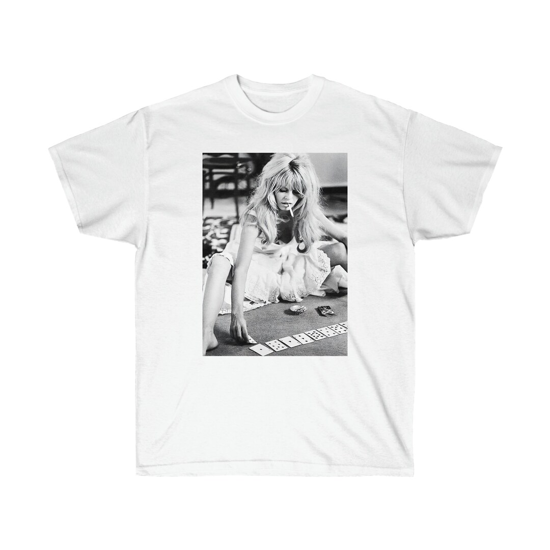 Brigitte Bardot Playing Cards Icon Tee - Etsy