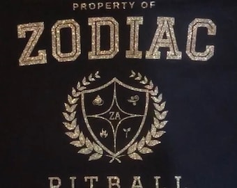 Camiseta de Pitball con brillo del zodiaco