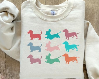 Dachshund Sweatshirt, Dachshund Mom Crewneck, Dachshund Lover Gift, Dachshund Owner Gift, Weiner Dog Mom, Gift for Doxie Mom, Weenie Dog