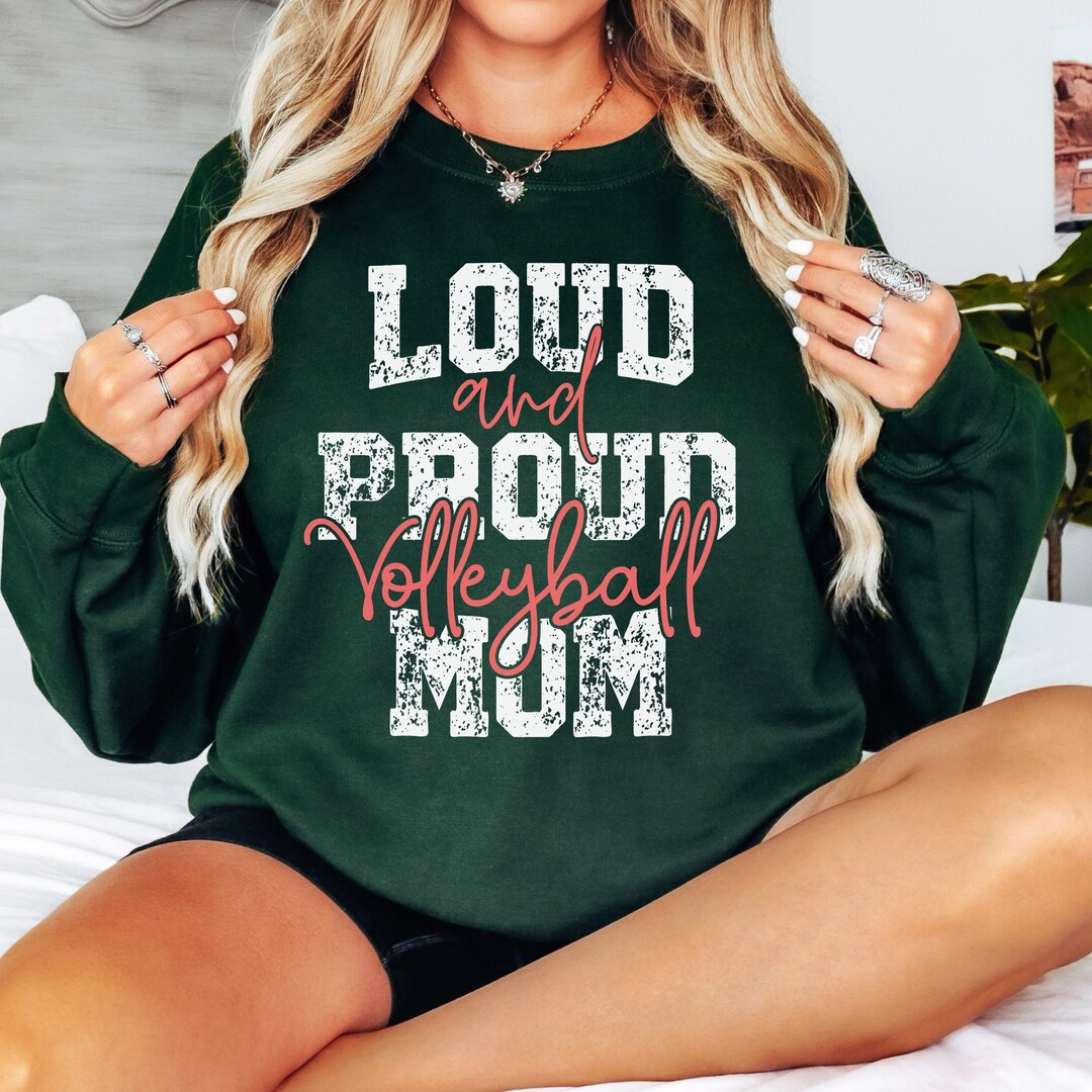 Volleyball Mom Sweatshirt Volleyball Mom Gift Sports Mom Etsy
