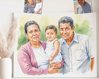 Retrato conmemorativo para papá o mamá fallecidos - Agrega a tu ser querido a la foto - Regalo para recordar a un ser querido que ha fallecido