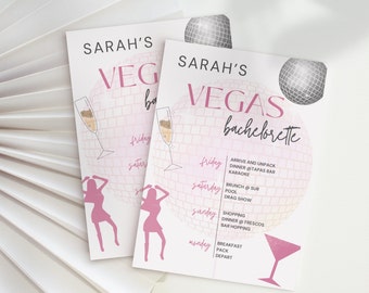 Itinerario de despedida de soltera de Las Vegas - Despedida de soltera - Descarga instantánea de despedida de soltera