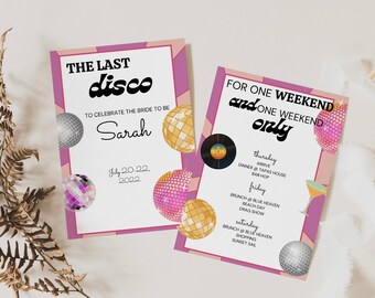 Mamma Mia Bachelorette Itinerary - Bachelorette Party - Instant Download Bachelorette Party