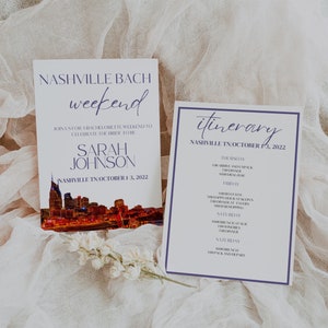 Nashville Bachelorette Itinerary | Bachelorette Party | Instant Download Bachelorette Party | Bachelorette Detail Page