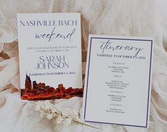 Nashville Bachelorette Itinerary | Bachelorette Party | Instant Download Bachelorette Party | Bachelorette Detail Page
