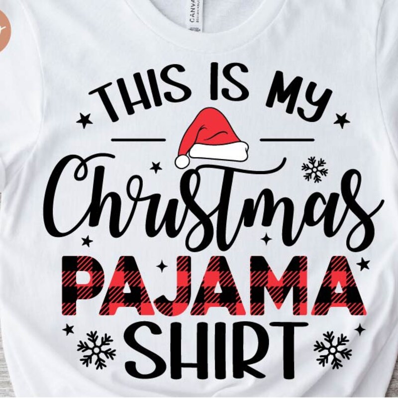 Christmas Pajama Svg - Etsy